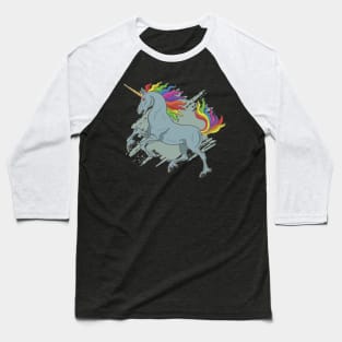 The Angry Unicorn Baseball T-Shirt